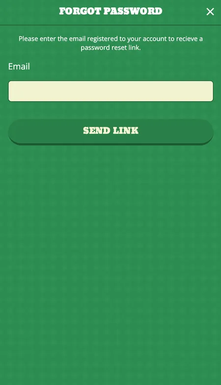 O'Reels Casino registration form on mobile